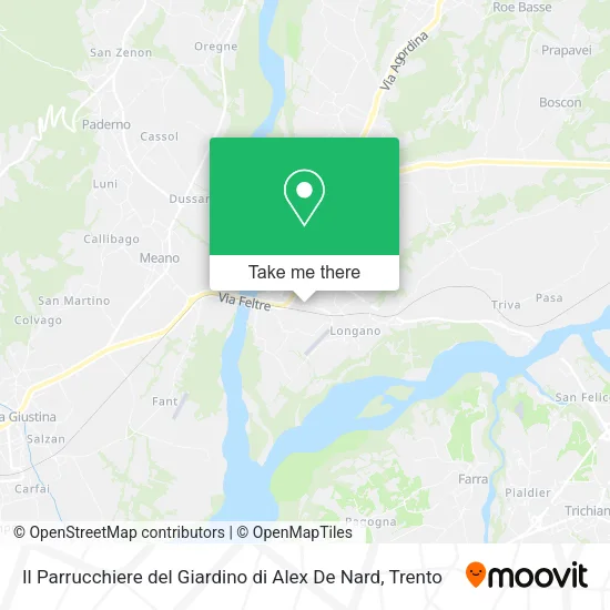 Il Parrucchiere del Giardino di Alex De Nard map