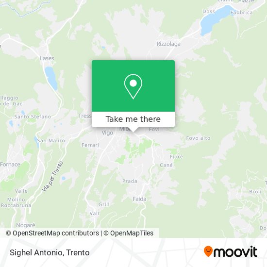 Sighel Antonio map