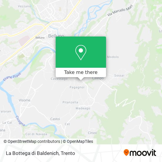 La Bottega di Baldenich map