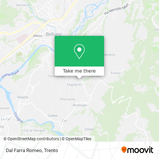 Dal Farra Romeo map