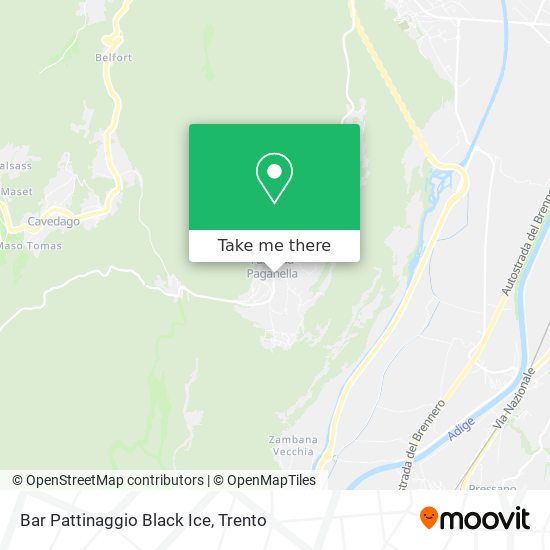 Bar Pattinaggio Black Ice map