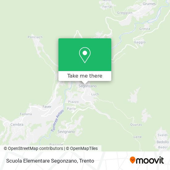 Scuola Elementare Segonzano map