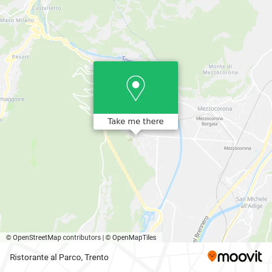 Restaurant at the Park map