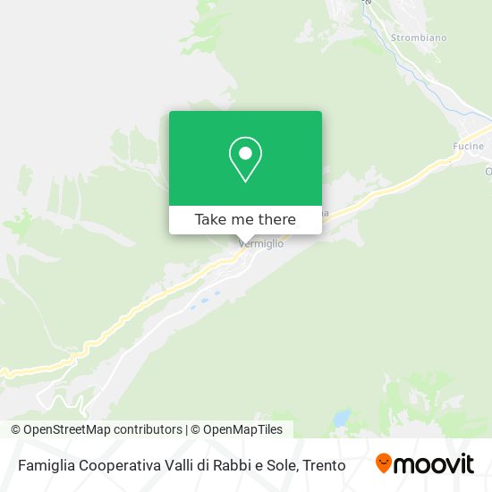 Famiglia Cooperativa Valli di Rabbi e Sole map