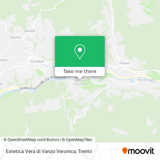 Estetica Vera di Vanzo Veronica map