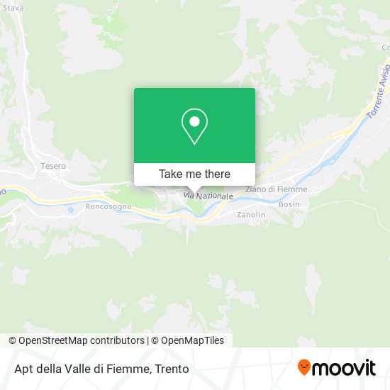 Apt della Valle di Fiemme map