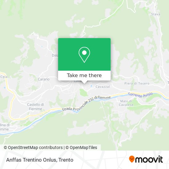 Anffas Trentino Onlus map