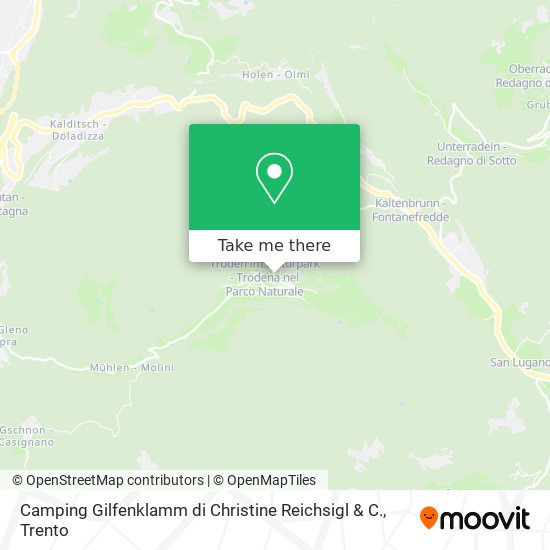 Camping Gilfenklamm di Christine Reichsigl & C. map