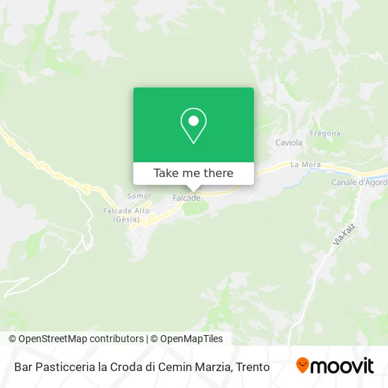 Bar Pasticceria la Croda di Cemin Marzia map