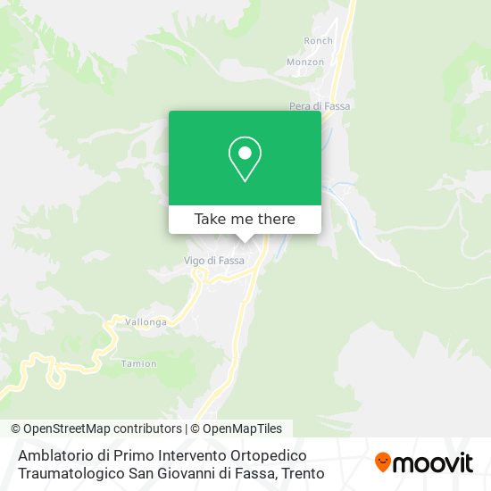 Amblatorio di Primo Intervento Ortopedico Traumatologico San Giovanni di Fassa map