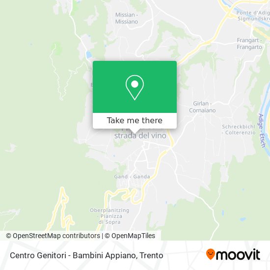 Centro Genitori - Bambini Appiano map