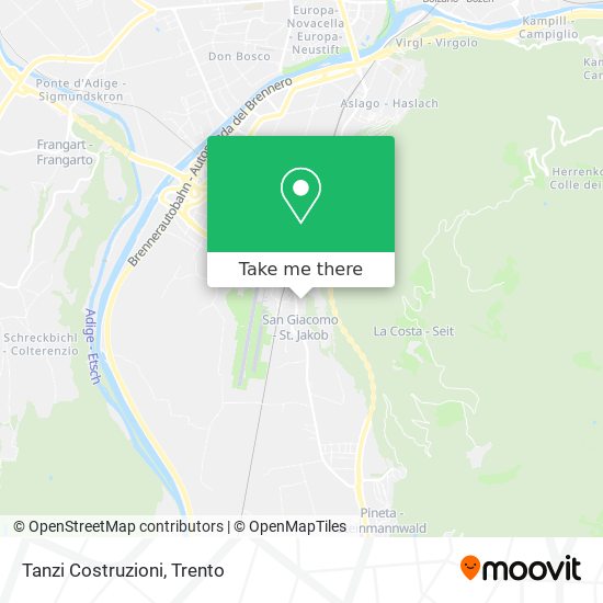 Tanzi Costruzioni map