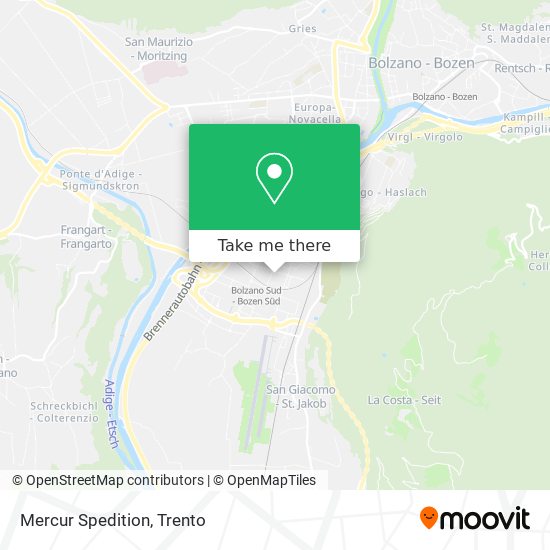 Mercur Spedition map