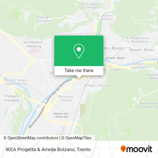 IKEA Progetta & Arreda Bolzano map