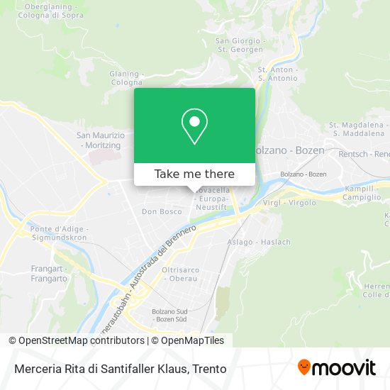Merceria Rita di Santifaller Klaus map