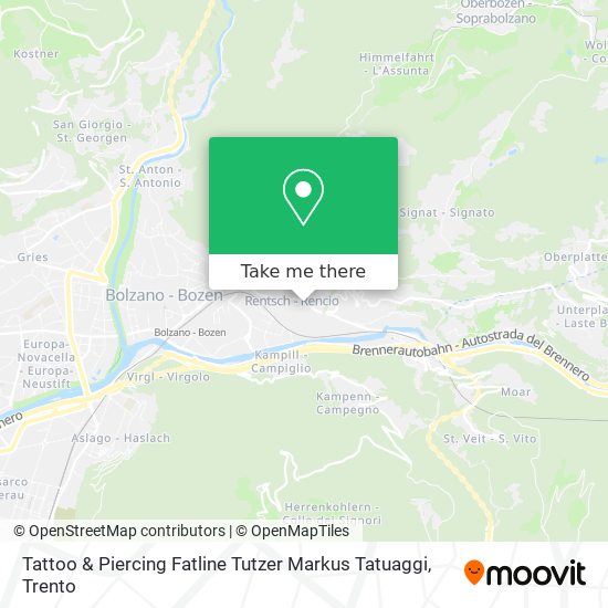 Tattoo & Piercing Fatline Tutzer Markus Tatuaggi map