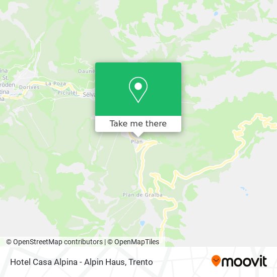 Hotel Casa Alpina - Alpin Haus map