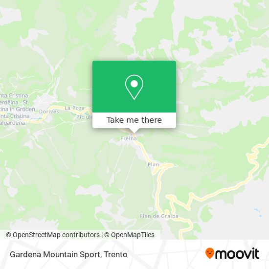 Gardena Mountain Sport map