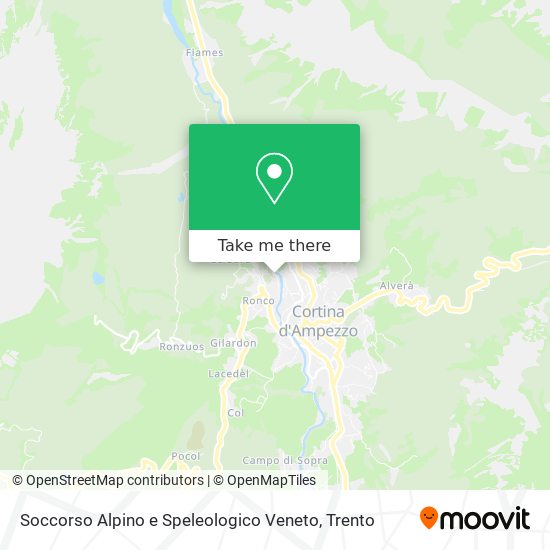 Soccorso Alpino e Speleologico Veneto map