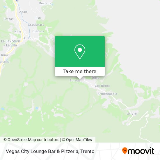 Vegas City Lounge Bar & Pizzeria map