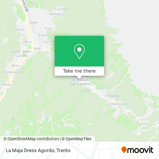 La Maja Dress Agordo map