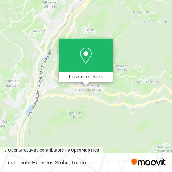 Hubertus Stube Restaurant map