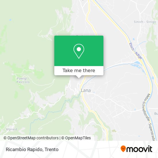 Ricambio Rapido map