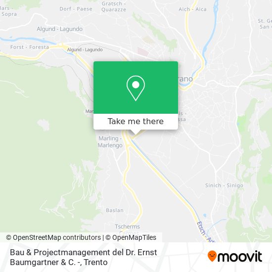 Bau & Projectmanagement del Dr. Ernst Baumgartner & C. - map