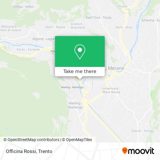 How to get to Officina Rossi in Merano by Bus or Train