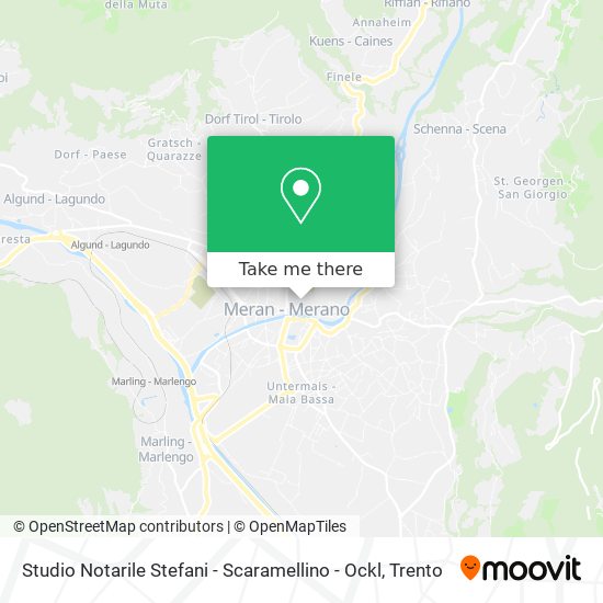 Studio Notarile Stefani - Scaramellino - Ockl map