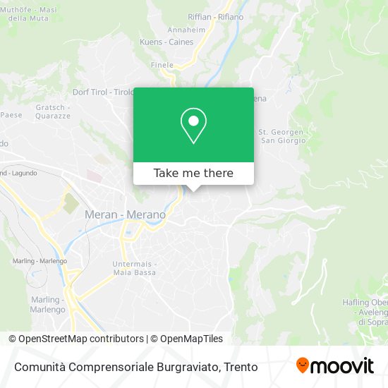 Comunità Comprensoriale Burgraviato map