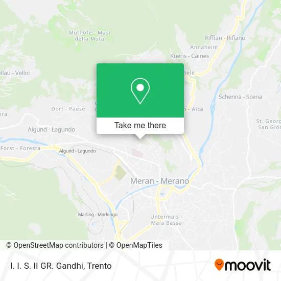 I. I. S. II GR. Gandhi map