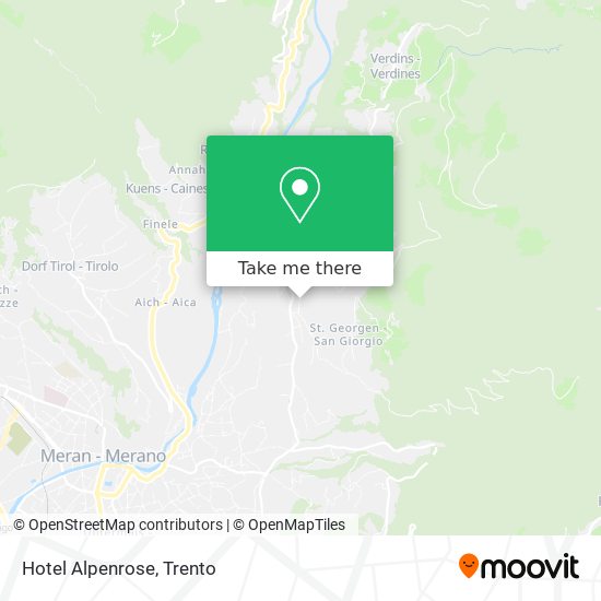 Hotel Alpenrose map