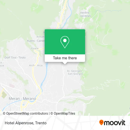 Hotel Alpenrose map