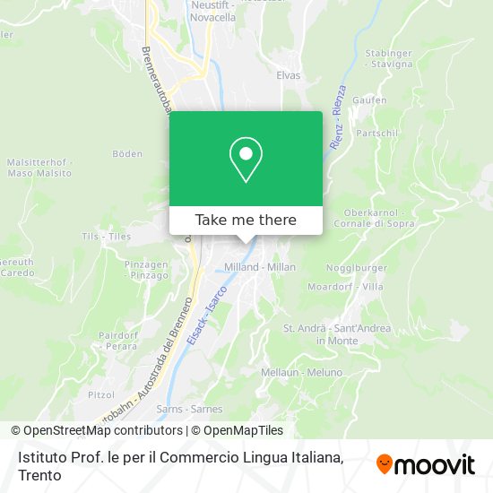 Istituto Prof. le per il Commercio Lingua Italiana map