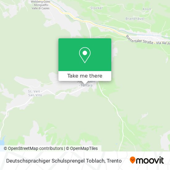 Deutschsprachiger Schulsprengel Toblach map