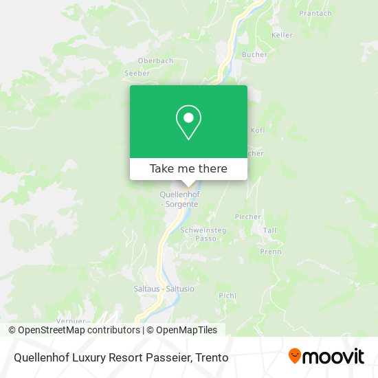 Quellenhof Luxury Resort Passeier map