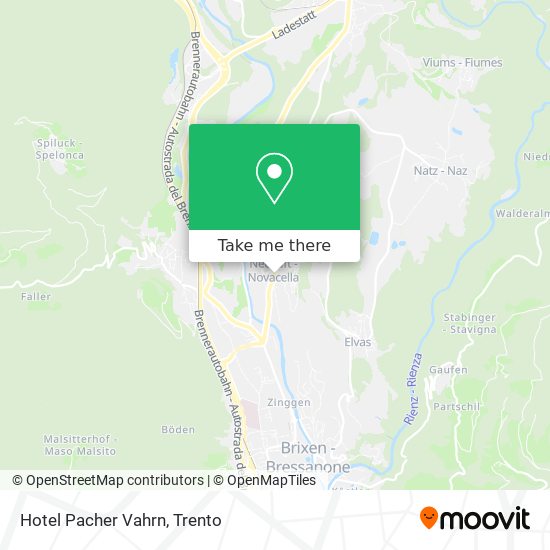 Hotel Pacher Vahrn map