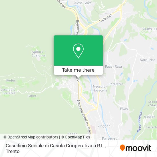 Caseificio Sociale di Casola Cooperativa a R.L. map