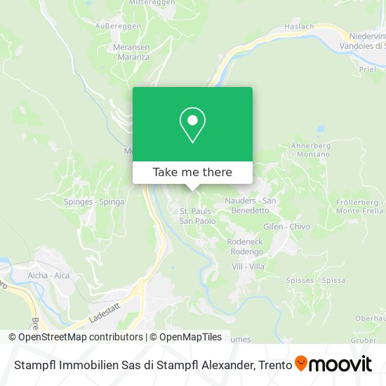 Stampfl Immobilien Sas di Stampfl Alexander map