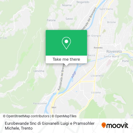 Eurobevande Snc di Giovanelli Luigi e Pramsohler Michele map