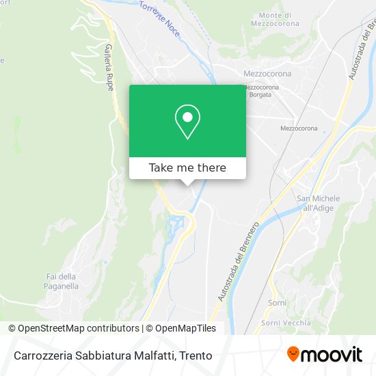 Carrozzeria Sabbiatura Malfatti map
