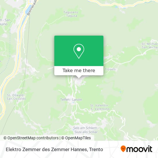 Elektro Zemmer des Zemmer Hannes map
