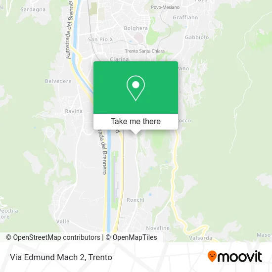 Via Edmund Mach  2 map