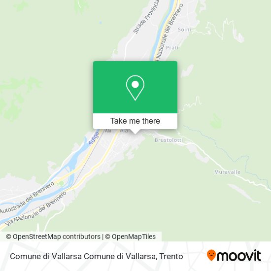 Comune di Vallarsa Comune di Vallarsa map