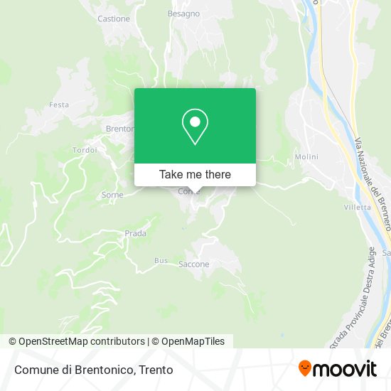 Comune di Brentonico map
