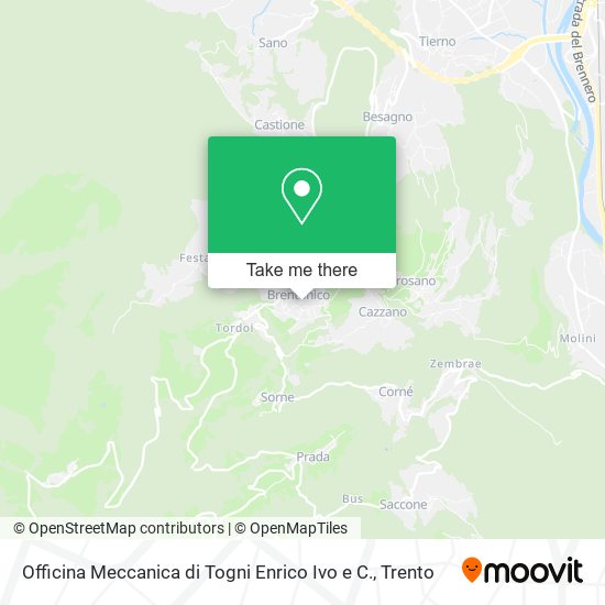Officina Meccanica di Togni Enrico Ivo e C. map