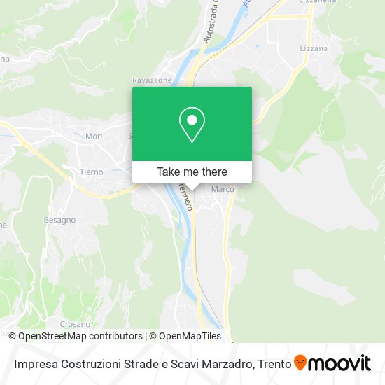 Impresa Costruzioni Strade e Scavi Marzadro map