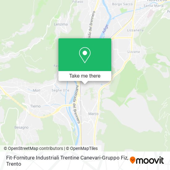 Fit-Forniture Industriali Trentine Canevari-Gruppo Fiz map