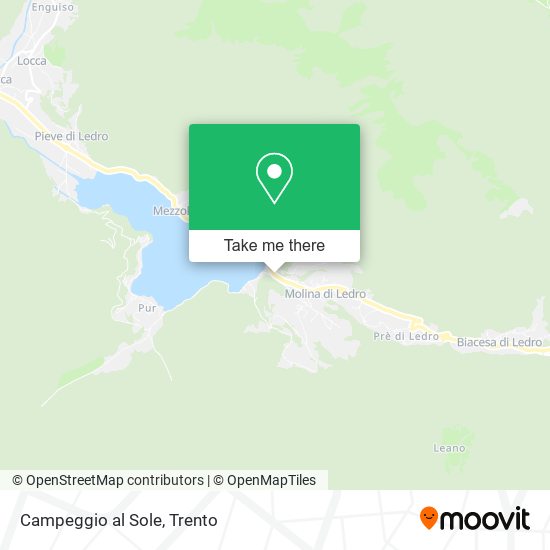 Campeggio al Sole map